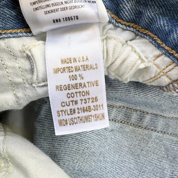 Citizens of Humanity Gwendoline Scrunch Wide Leg Jeans Dakota Blue 24 - Picture 10 of 17